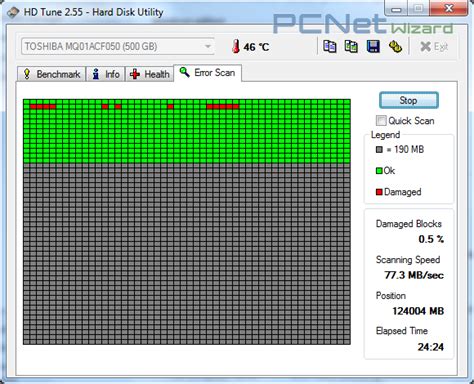 hard drive bad sector scan